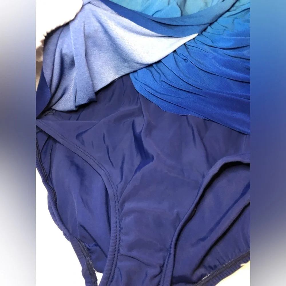 Chic Blue Ombre Swimsuit